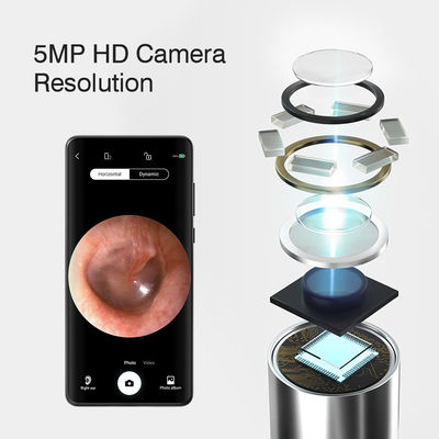 3.9mm HD أوتوسكوب الأذن الرقمي اللاسلكي مع وظيفة توجيه الذكاء الاصطناعي وتوصيل اللاسلكي