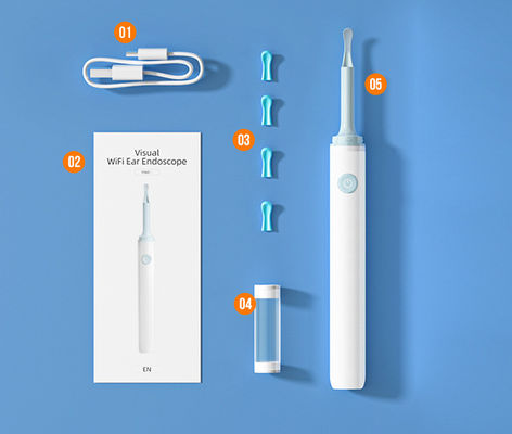 3.9mm HD أوتوسكوب الأذن الرقمي اللاسلكي مع وظيفة توجيه الذكاء الاصطناعي وتوصيل اللاسلكي