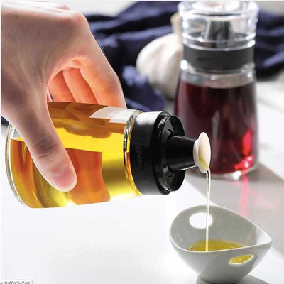 الزجاج الشفاف الزيت جر 170ML زيت الخل قنينة رش مجموعة لمستلزمات المطبخ 425g