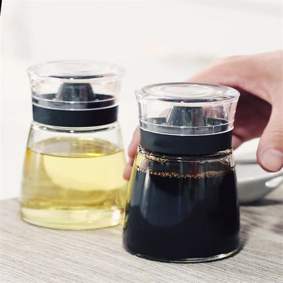 الزجاج الشفاف الزيت جر 170ML زيت الخل قنينة رش مجموعة لمستلزمات المطبخ 425g