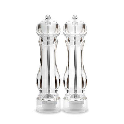 طاحونة الملح والفلفل من الفولاذ المقاوم للصدأ 60X221mm مريحة للمحترفين المزدحمين