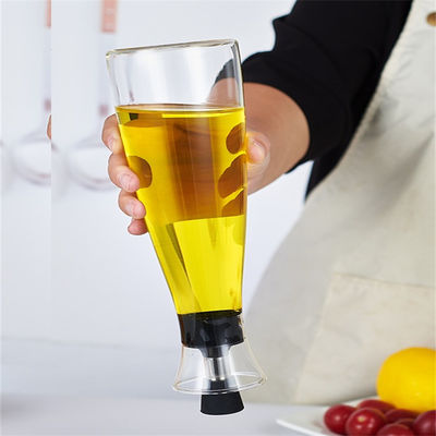 650ML / 400ML زجاج الزيت والخل زجاجات الموزعة بدون قطرة التصميم للمطبخ
