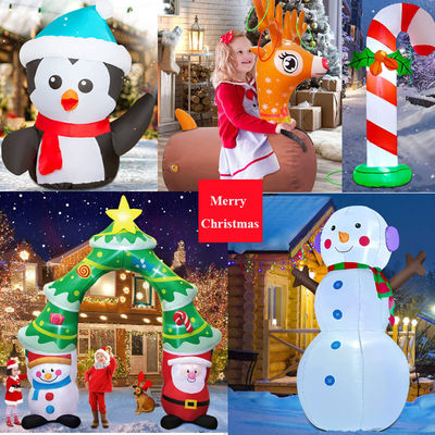زينة الحفلات البوليستر الزينة مع أضواء عيد الميلاد LED سانتا كلوز navidad