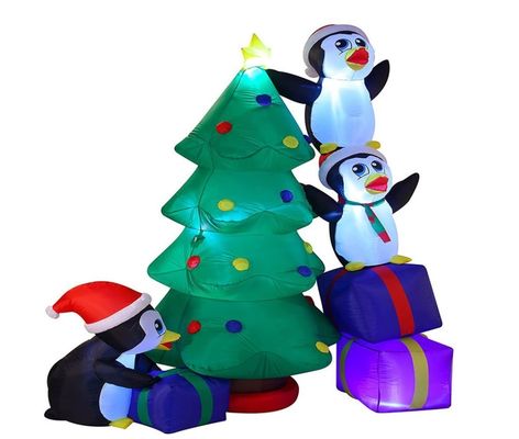 زينة الحفلات البوليستر الزينة مع أضواء عيد الميلاد LED سانتا كلوز navidad