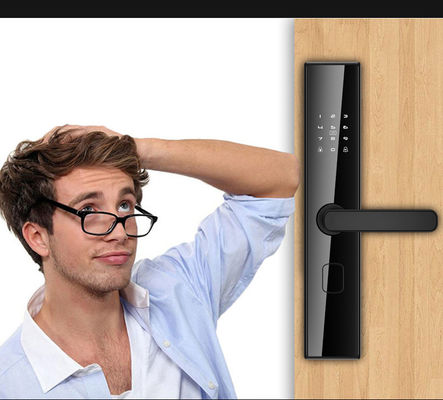 أمان خارجي مقبض الباب الرقمي مع Tuya Ttlock وتعرف بصمات الأصابع
