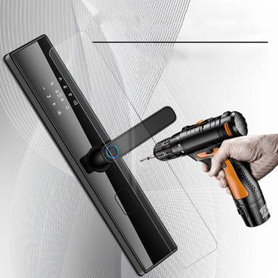أمان خارجي مقبض الباب الرقمي مع Tuya Ttlock وتعرف بصمات الأصابع