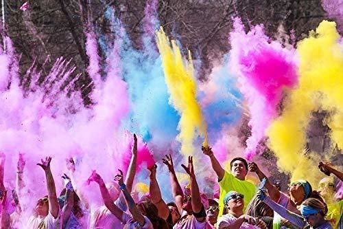 مسحوق هولي ملون حفلة البوبر الكونفيتي مسحوق الذرة 13 * 18 سم قابلة للتحلل الحيوي