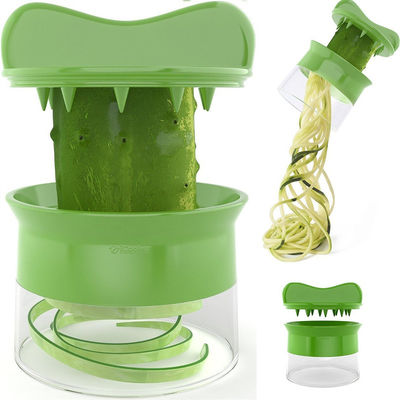 البرتقالي 3 في 1 Spiralizer مجموعة قطع جوليان الخام والرفيعة لأدوات المطبخ الذكية