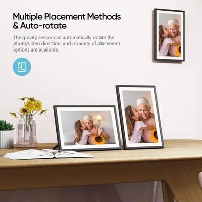 إمدادات بكميات كبيرة 10 بوصة 16 غرام WiFi LCD Cloud Video Download Frameo إطار صورة رقمية