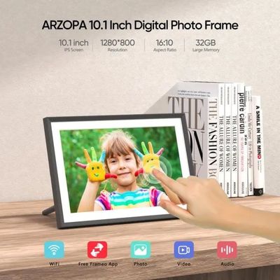 إمدادات بكميات كبيرة 10 بوصة 16 غرام WiFi LCD Cloud Video Download Frameo إطار صورة رقمية