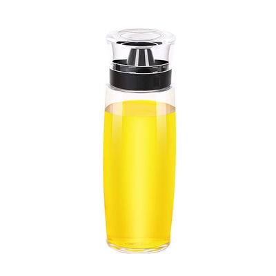 زجاجي رشّاح زيت مزود الخل زجاجة 280ml 9.5oz مع مضخة مقياس القياس