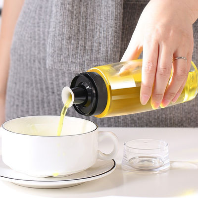 زجاجي رشّاح زيت مزود الخل زجاجة 280ml 9.5oz مع مضخة مقياس القياس