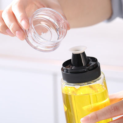 زجاجي رشّاح زيت مزود الخل زجاجة 280ml 9.5oz مع مضخة مقياس القياس