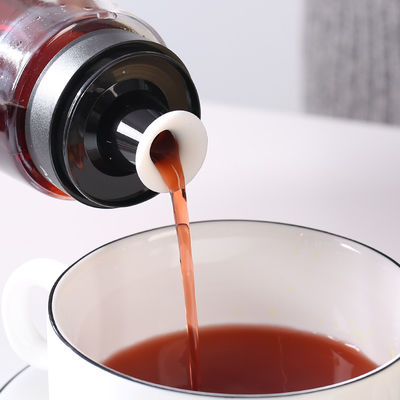 زجاجي رشّاح زيت مزود الخل زجاجة 280ml 9.5oz مع مضخة مقياس القياس