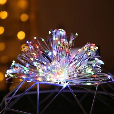 7/22/32m مضاد للماء LED شمسي سلك النحاس أضواء شجرة عيد الميلاد مع مادة PVC دافئة