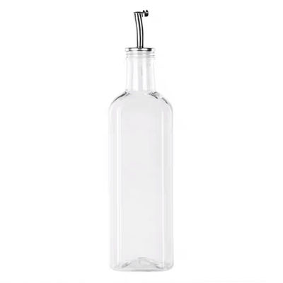 زجاج خضراء زيت Drizzler 500ml للمطبخ الطبخ مع قناة الصلب المقاوم للصدأ صب