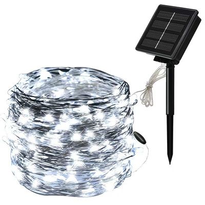 أضواء حبل زفاف عيد الميلاد 7-102m مقاومة للماء بطارية بيضاء دافئة / USB / تعمل بالطاقة الشمسية