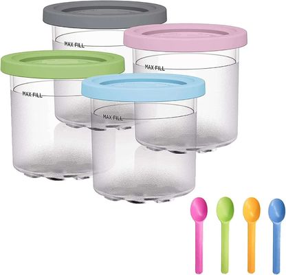 4 حاويات من الآيس كريم 600ML لسلسلة NC299AMZ NC300s قابلة لإعادة الاستخدام وصديقة للبيئة