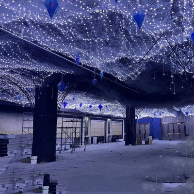 مضادات المياه PVC مصابيح LED للياقة الشمسية للزينة الهالوين 100 LED حفل زفاف في الهواء الطلق