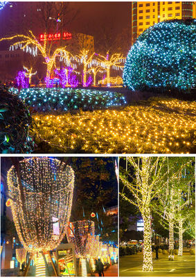 مضادات المياه PVC مصابيح LED للياقة الشمسية للزينة الهالوين 100 LED حفل زفاف في الهواء الطلق