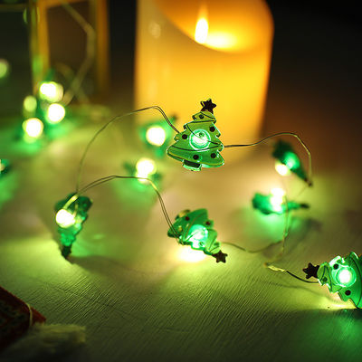 عصا سانتا كلوز رقائق الثلج الجوارب القيقبة أضواء LED للزينة عيد الميلاد الخيال