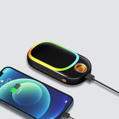 آلة تدفئة اليد المنزلية بنك الطاقة الكهربائي الساخن المحمول USB قابل لإعادة الشحن للخارج