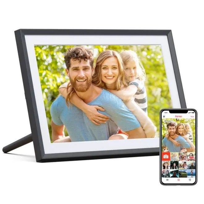 إمدادات بكميات كبيرة 10 بوصة 16 غرام WiFi LCD Cloud Video Download Frameo إطار صورة رقمية