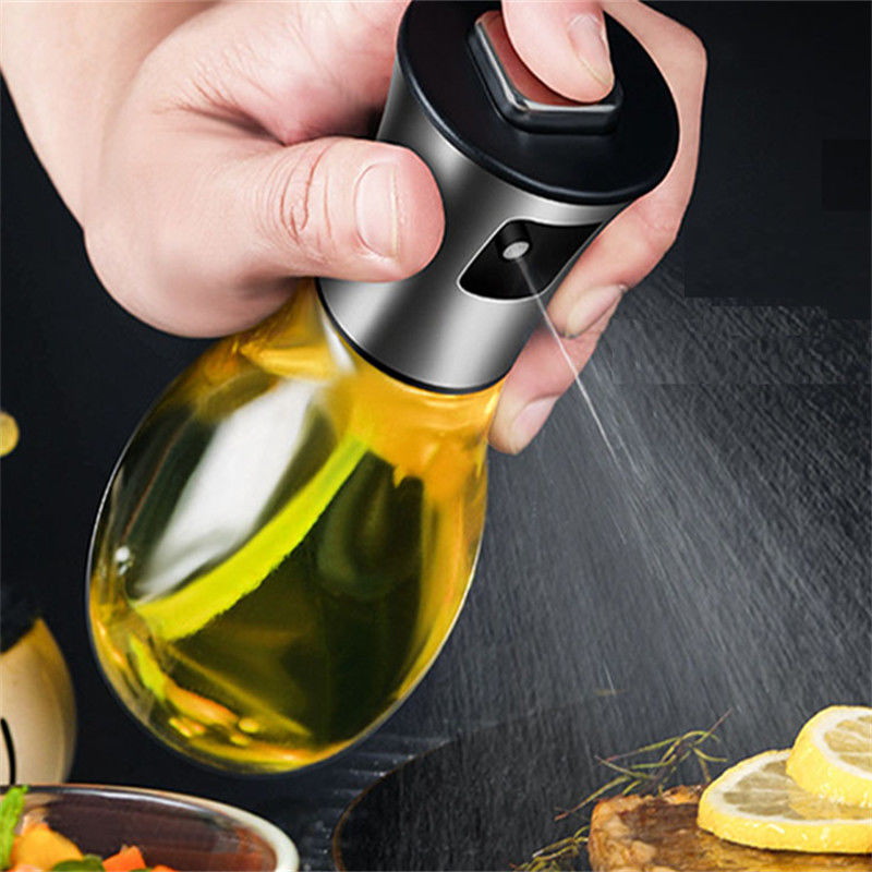 زجاجة زيت مريحة ودائمة رذاذ 165ml زجاج زيت رذاذ زجاجة لطهي السلطة الشواء